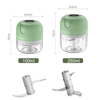 Mini elektrische groentesnijder, -hakker, -knoflookpers, -kruimelaar, USB oplaadbaar, gember- en vleesmolen, keukenhulpje