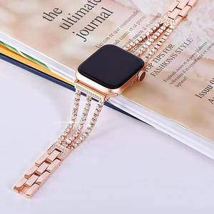 Bracelet de montre Upro Fashion Charm Diamond Jewelry pour Apple Watch 38 40 42 44 46 mm, bracelet en acier inoxydable pour femmes - Product Image 4