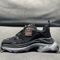 Sneakers décontractées de créateur haut de gamme avec semelle compensée rouge et rayures, baskets épaisses de luxe de haute qualité pour la marche
