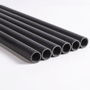 Tubo de Fibra de Carbono Negro Retorcido, Espesor de 1mm-10mm, Acabado Brillante/Mate, Piezas Industriales para Exteriores - Product Image 2