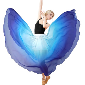 Costume de danse du ventre, jupe longue pour femmes et filles, jupe longue élégante pour <span class=keywords><strong>festival</strong></span> de danse - Product Image 5