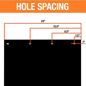 Özel siyah polimer ağır 24 "x 24" kamyon çamur flep ile Logo farklı büyüklükte araba çamurluklar için yarı kamyon römorku - Product Image 6