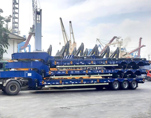 Hot Bán Thấp Giường Bán <span class=keywords><strong>Trailer</strong></span> Cho Vận Chuyển <span class=keywords><strong>Container</strong></span> Hoặc Đóng Gói Hàng Hóa 2/3/4 Trục 20ft/<span class=keywords><strong>4ft</strong></span> Khung Xe Tải <span class=keywords><strong>Trailer</strong></span> Bán - Product Image 2