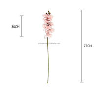 C-109 Bestseller Exquisite Wohnzimmerdekoration Seiden-Kunstblumen 7-Köpfige Phalaenopsis Langstängelige Weiße Hochzeitsdekoration