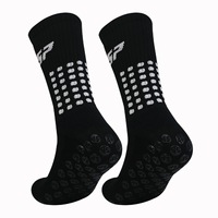 Chaussettes d'entraînement sportif d'automne avec logo antidérapant Technics tricotés pour le football, la course à pied et le cyclisme