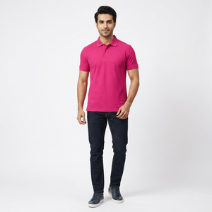 Polo de Secado Rápido con Logotipo Personalizado para Hombre, Ropa de Golf de Negocios, 100% Algodón, Diseño Sólido, Material de Punto - Product Image 1