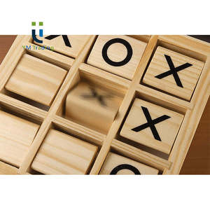 Mini juego de mesa interactivo de madera <span class=keywords><strong>Tic</strong></span> Tac Toe, juguete de ajedrez para el hogar para niños - Product Image 5