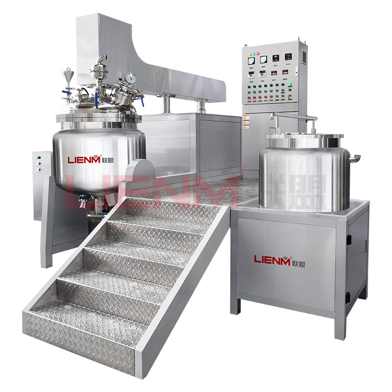 Гомогенизирующий вакуумный эмульгирующий блендер LIENM 200l, миксер для производства косметических лосьонов