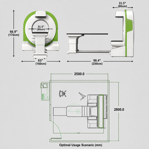 เครื่องสแกน <span class=keywords><strong>CBCT</strong></span> สำหรับสัตว์ เครื่องเอกซเรย์คอมพิวเตอร์แบบ Cone Beam สำหรับการวินิจฉัยทางทันตกรรมและกระดูกสัตว์ ภาพสามมิติ - Product Image 6