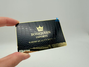 بطاقات معدنية من الفولاذ المقاوم للصدأ بلون أسود غير لامع مع طباعة بالحفر - Product Image 3