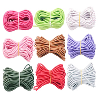 Vente chaude 2.5mm Couleurs Confortables Stretch Rond Cordon Élastique Enveloppé Lanière pour Costume de Protection