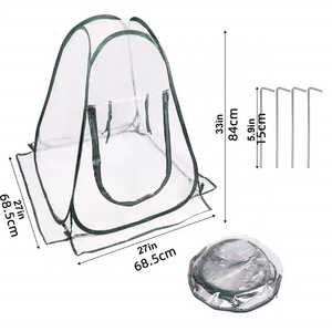 <span class=keywords><strong>Pliable</strong></span> Portable Répétable Plantes D'extérieur Fleurs Couverture Jardin <span class=keywords><strong>Mini</strong></span> Pop Up <span class=keywords><strong>Serre</strong></span> avec Couvercle En PVC Transparent - Product Image 3