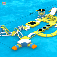 Jouets aquatiques gonflables d'été pour les sports nautiques de parc, jouets flottants portables pour la natation avec matériau PVC durable, taille personnalisée