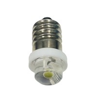 E10 0.5W 1W Lampe de poche LED Ampoule de remplacement Torches Lampe de travail 60-100Lumen Blanc pur DC3V 4.5V 6V