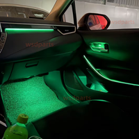 Pour Toyota Corolla/Levin 2019+ : Bande de garniture de finition en fibre de carbone pour éclairage d'ambiance intérieur de voiture