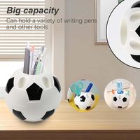 Porte-stylo créatif en forme de ballon de football, organisateur de bureau multifonctionnel pour étudiants, rangement de fournitures scolaires, articles promotionnels de football