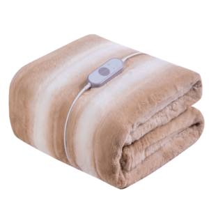 <span class=keywords><strong>Couverture</strong></span> électrique à télécommande en polaire PV et fausse fourrure, 9 réglages de chaleur, protection contre la surchauffe, certifiée CE GS, pour lit, hiver, maison - Product Image 2