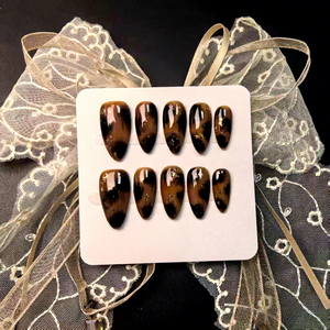 <span class=keywords><strong>Gel</strong></span> de luxe fait à la main <span class=keywords><strong>en</strong></span> gros <span class=keywords><strong>sur</strong></span> les ongles ongles moyens longs <span class=keywords><strong>strass</strong></span> ongles carré Bling brillant 3D ongles artificiels manucure - Product Image 1