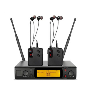 Chuyên nghiệp không dây in-tai hệ thống màn hình UHF IEM gói cơ thể với 2/4/6/8/10 tai điện thoại inears màn hình - Product Image 1