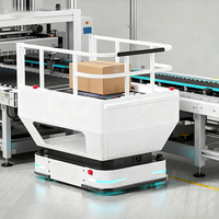 Châssis de robot mobile 600 kg avec LiDAR multi-lignes, laser SLAM, base AGV, précision de 10 mm et autonomie de 8h+ pour la manutention en entrepôt