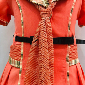 Elsali abiti per ragazze musulmane colletto alla moda piccolo con sciarpa decorazione di gioielli abito pieghettato <span class=keywords><strong>abbigliamento</strong></span> per bambini 3 pezzi - Product Image 5