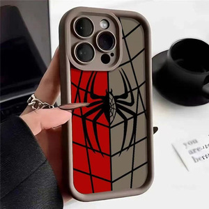 Đen Đỏ Spider Hình Ảnh Tùy Chỉnh Logo Silicone Trường Hợp Điện Thoại Cho <span class=keywords><strong>Iphone</strong></span> 17 Ait 16 Cộng Với 15 Pro Max 14 13 12 11 Bìa - Product Image 2