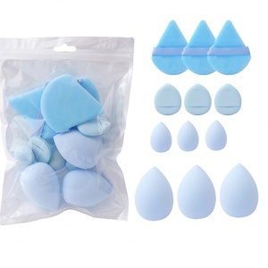 Houppettes de maquillage en velours mini, rondes, triangulaires, en forme de cœur, éponges douces pour le visage, personnalisables, pour poudre cosmétique - Product Image 6