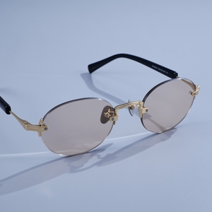Lunettes de soleil de luxe sans monture en titane pour hommes et femmes, verres multicolores, lunettes optiques de haute qualité, support OEM, achat en gros - Product Image 6