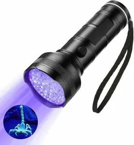 Портативный УФ-фонарик, фонарик с черным светом и 51 светодиодом для обнаружения мочи скорпиона