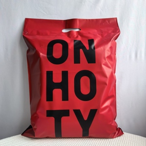 Trung Quốc phong cách biểu tượng tùy chỉnh chất lượng cao thicke nhựa mạnh mẽ tự con dấu chuyển phát nhanh Poly gửi thư gói màu đỏ Poly vận chuyển túi bưu phẩm - Product Image 1