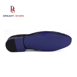 Chaussures italiennes en cuir véritable faites à la main, design diamant, confortables, à enfiler, avec logo personnalisé, marque originale, collection automne légère, édition spéciale fête - Product Image 4