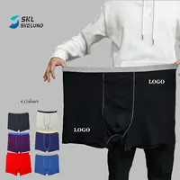 MOQ - Men's Cotton Underwear, Custom Logo, Big Size