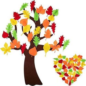 Personnalisé Thanksgiving Velcro Feuilles Feutre Plat Sticker Mural <span class=keywords><strong>Maternelle</strong></span> Décoration Murale Collage Enfants Feutre Artisanat Kits - Product Image 2