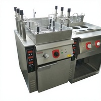 Équipement de cuisine commercial du fabricant RKMF-PS166, machine à cuire les nouilles automatique en acier inoxydable à 6 têtes