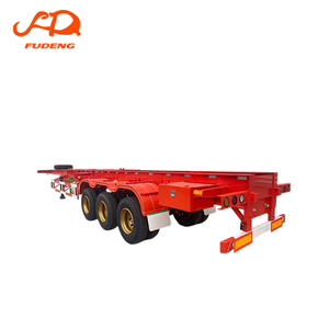 <span class=keywords><strong>Remorque</strong></span> châssis porte-conteneurs 12,5M 14M 20/40/45FT, <span class=keywords><strong>remorque</strong></span> squelette compacte pour livraison de conteneurs portuaires en Afrique - Product Image 1