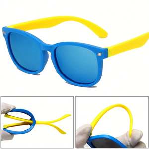Lunettes de soleil pour enfants 2025 avec logo personnalisé, anti-UV, anti-lumière bleue, pour filles et garçons, UV400 - Product Image 5