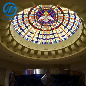 Thiết Kế Mới Xây Dựng Mái Vòm Kính Mái Vòm Đầy Màu Sắc Có Hoa Văn Nhà Thờ Dome Stained Glass Giá