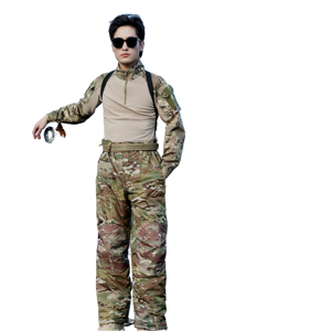 Pantalon de travail et de randonnée pour homme, imperméable, respirant, coupe-vent, multi-poches, avec braguette zippée, taille mi-haute, décontracté, hiver, couleur unie - Product Image 1