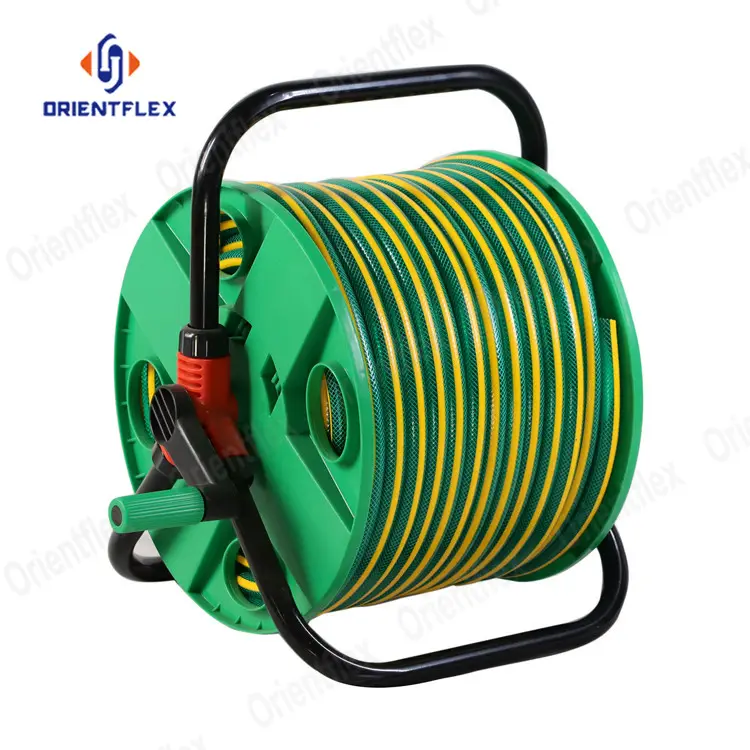 Non Smell Fiber Braided PVC Garden Water Hose/tube China supplier