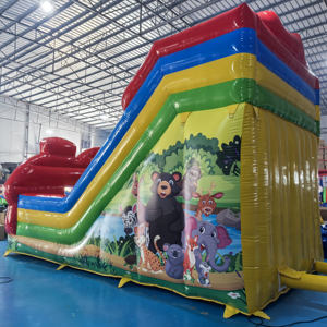 Grand <span class=keywords><strong>trampoline</strong></span> gonflable professionnel de glissière de jungle de château de PVC pour l'utilisation de parc d'enfants dans des <span class=keywords><strong>occasions</strong></span> éducatives d'école de jardin - Product Image 2