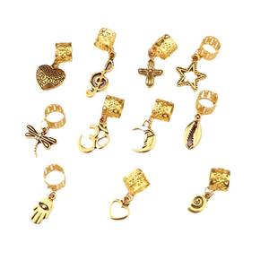 ที่คาดผมแบบถักเปีย 1 ถุง พร้อมจี้รูปดาวห้าแฉกเล็กๆ วัสดุโลหะผสม สไตล์แอฟริกันหวานๆ สำหรับตกแต่งผม - Product Image 5