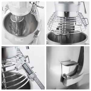 Mélangeur à crème électrique durable, mélangeur alimentaire planétaire multifonctionnel, pétrin commercial pour boulangerie et restauration - Product Image 3