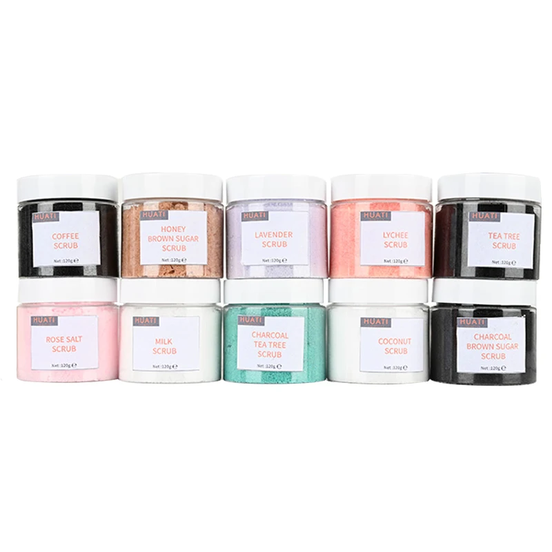 private label custom logo 100% natural vegan whitening exfoliating bath fruit sherbet body wash scrub