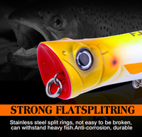 Leurre de pêche flottant en plastique dur pour eau salée FJORD 180mm 80g Topwater Popper