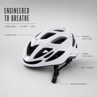 Casque de vélo KMS-HO109 pour adultes, cyclisme sur route et VTT, 205g, In-Mold, 19 aérations, rembourrage lavable, système de réglage par molette, unisexe