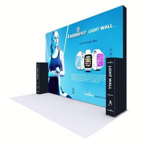 Aluminum Frame 20 ft X 15 ft Foldable <b>Stand</b> SEG Advertising Light Box Custom Fabric Print <b>Backdrop</b> Booth - Product Image 1