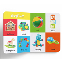 Livre éducatif écologique en carton imprimé personnalisé pour enfants, livre de lecture pour petits animaux de haute qualité