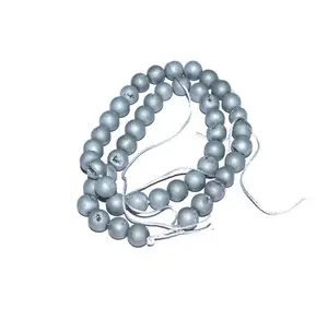 Perles d'agate Druzy argentées au design unique | Perles Druzy argentées | Cristaux de perles d'agate pierres de guérison
