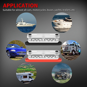 Barre omnibus en cuivre 300A 12V 3x3/8" avec borne M10, certifiée RoHS et CE, pour applications marines, automobiles et solaires - Product Image 6