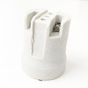 Chất lượng cao Trung Quốc nhà sản xuất điện Threaded trang trí sứ ổ cắm gốm E27 Đèn chủ - Product Image 3